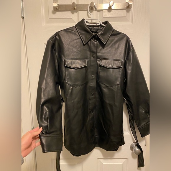 BNWT Black leather jacket - Picture 2 of 13